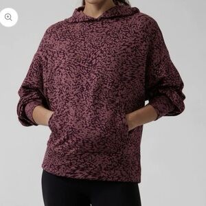 Athleta Balance Hoodie, Tawny Rose Ocelot Spot Print